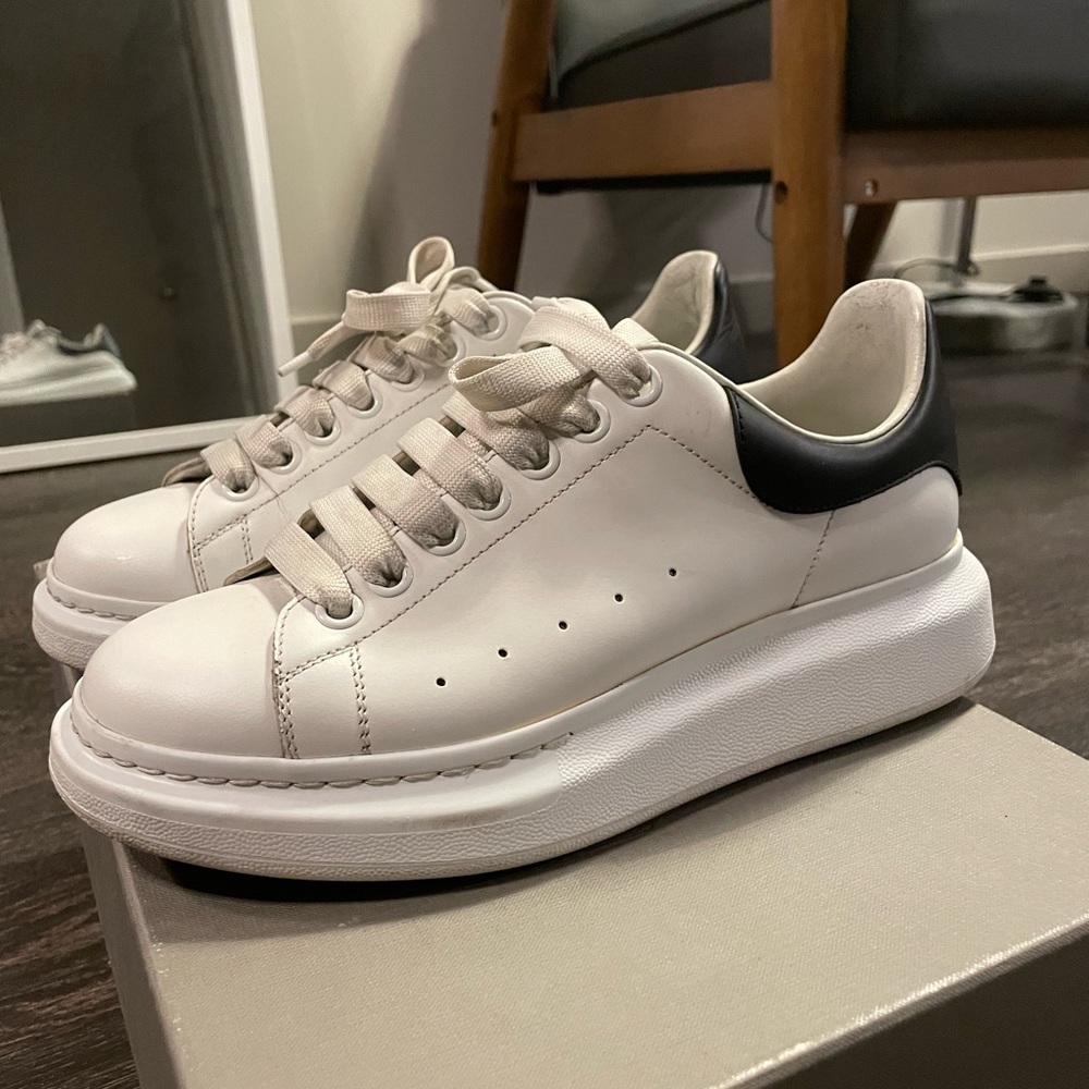 Alexander McQueen White & Black Oversized Sneaker